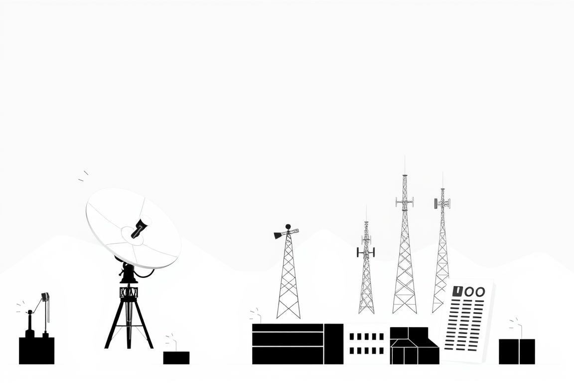 Telecom and satcom regulatory illustration